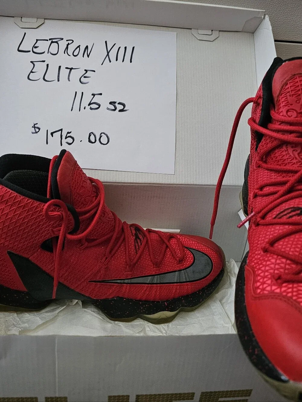Lebron XIII Elite, size-11.5, $175.00, Great Condition